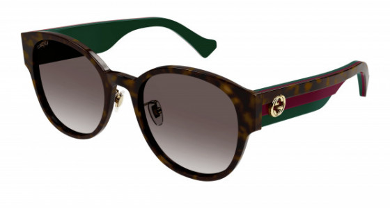 Gucci GG1304SK Sunglasses, 002 - HAVANA with BROWN lenses