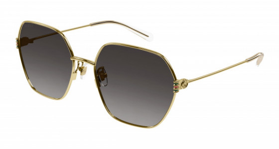 Gucci GG1285SA Sunglasses, 001 - GOLD with GREY lenses