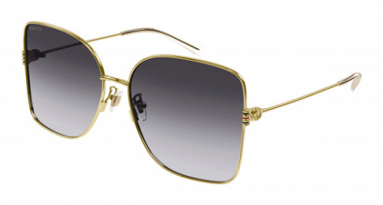 Gucci GG1282SA Sunglasses, 002 - GOLD with GREY lenses