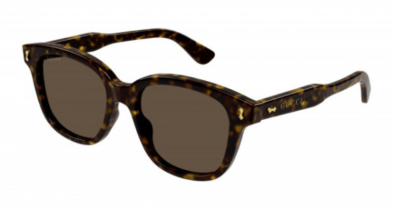 Gucci GG1264S Sunglasses, 005 - HAVANA with BROWN lenses