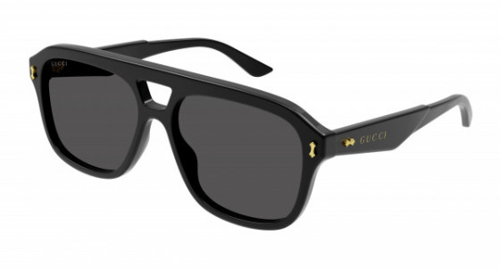 Gucci GG1263S Sunglasses, 001 - BLACK with GREY lenses