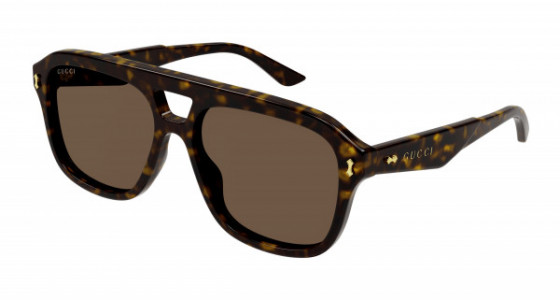 Gucci GG1263S Sunglasses, 006 - HAVANA with BROWN lenses