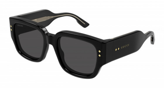 Gucci GG1261S Sunglasses, 001 - BLACK with GREY lenses