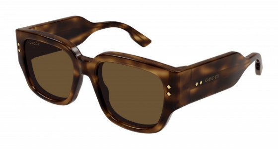 Gucci GG1261S Sunglasses, 002 - HAVANA with BROWN lenses