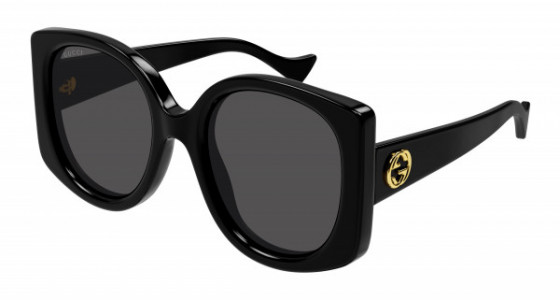 Gucci GG1257S Sunglasses, 001 - BLACK with GREY lenses