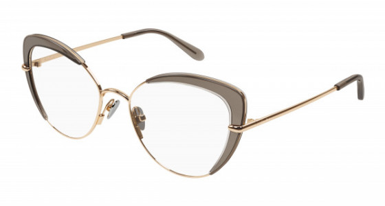 Pomellato PM0125O Eyeglasses, 001 - GOLD with TRANSPARENT lenses