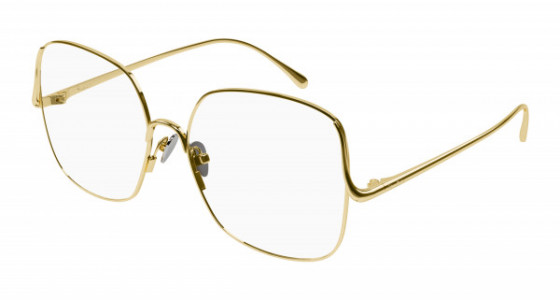 Pomellato PM0123O Eyeglasses, 002 - GOLD with TRANSPARENT lenses