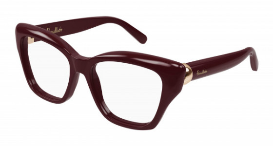 Pomellato PM0120O Eyeglasses, 003 - BURGUNDY with TRANSPARENT lenses