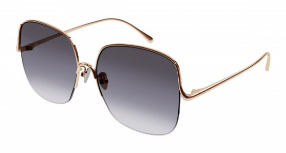 Pomellato PM0122S Sunglasses, 001 - GOLD with GREY lenses
