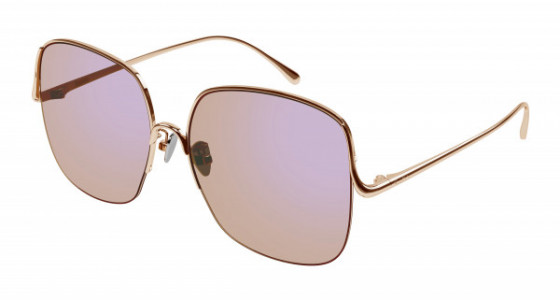 Pomellato PM0122S Sunglasses, 002 - GOLD with PINK lenses