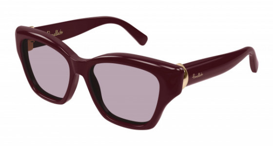 Pomellato PM0118S Sunglasses, 005 - BURGUNDY with VIOLET lenses