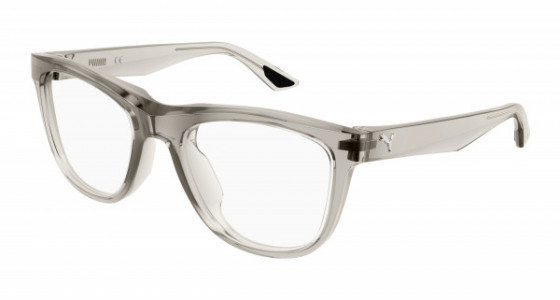 Puma PU0404O Eyeglasses, 004 - BEIGE with TRANSPARENT lenses