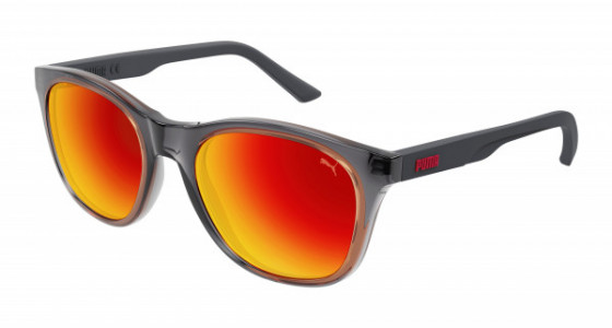 Puma PJ0074S Sunglasses, 003 - GREY with RED lenses