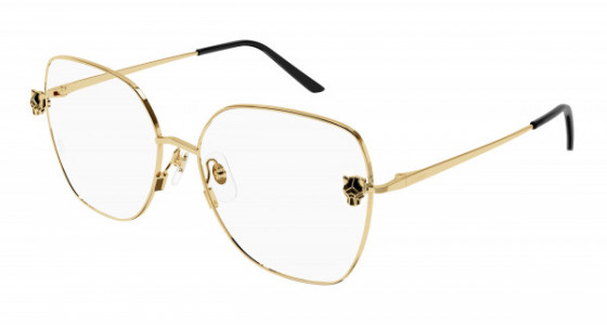 Cartier CT0417O Eyeglasses, 001 - GOLD with TRANSPARENT lenses