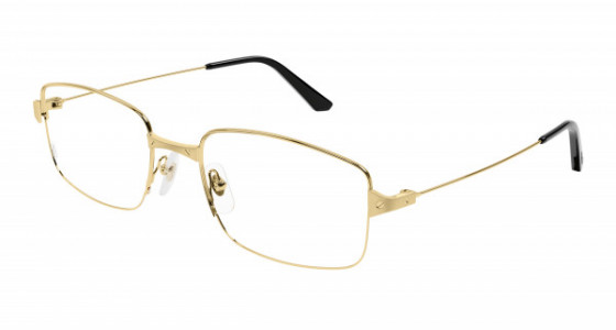 Cartier CT0406O Eyeglasses, 001 - GOLD with TRANSPARENT lenses