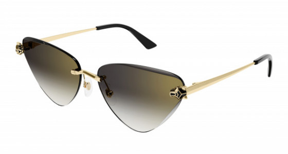 Cartier CT0399S Sunglasses, 001 - GOLD with GREY lenses