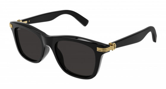 Cartier CT0396S Sunglasses, 001 - BLACK with GREY lenses