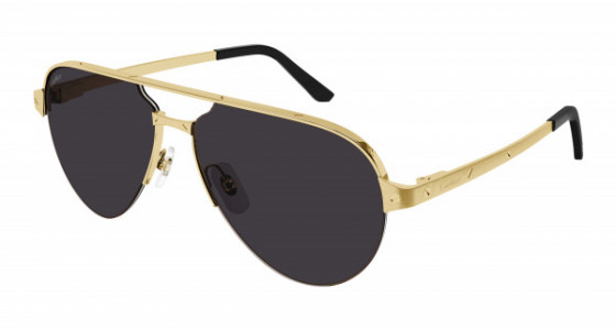 Cartier CT0386S Sunglasses, 001 - GOLD with GREY lenses