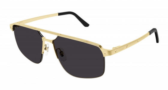 Cartier CT0385S Sunglasses, 001 - GOLD with GREY lenses