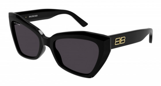Balenciaga BB0271S Sunglasses, 001 - BLACK with GREY lenses