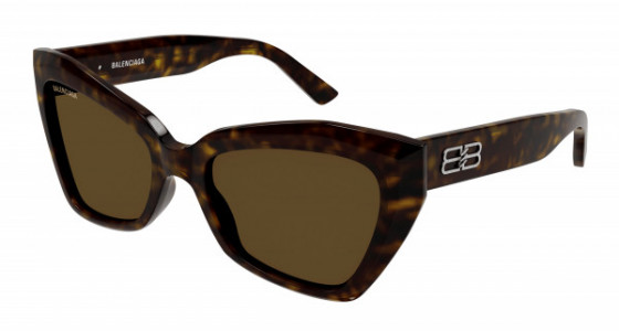 Balenciaga BB0271S Sunglasses, 002 - HAVANA with BROWN lenses