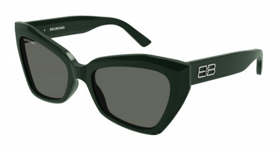 Balenciaga BB0271S Sunglasses, 004 - GREEN with GREEN lenses