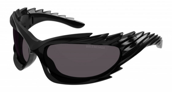 Balenciaga BB0255S Sunglasses, 001 - BLACK with GREY lenses