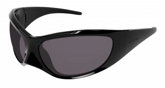 Balenciaga BB0252S Sunglasses, 001 - BLACK with GREY lenses