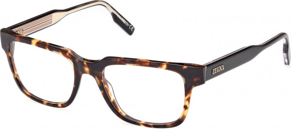 Ermenegildo Zegna EZ5260 Eyeglasses, 054 - Dark Havana / Black/Monocolor