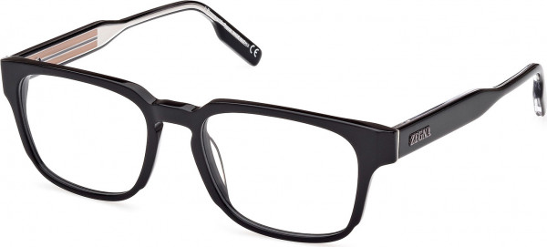 Ermenegildo Zegna EZ5262 Eyeglasses, 001 - Shiny Black / Black/Monocolor