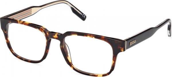 Ermenegildo Zegna EZ5262-F Eyeglasses, 054 - Dark Havana / Shiny Dark Brown