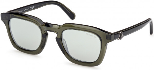 Moncler ML0262 Gradd Sunglasses, 96Q - Dark Green / Green