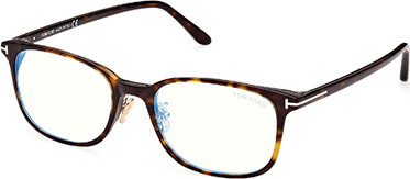 Tom Ford FT5852-D-B Eyeglasses, 052 - Dark Havana / Dark Havana