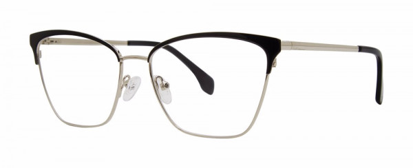 Genevieve ACCEPT Eyeglasses, Black/Silver