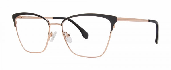 Genevieve ACCEPT Eyeglasses, Satin Grey/Rose/Gold