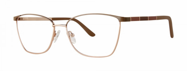 Genevieve COMPASSION Eyeglasses, Matte Taupe/Gold