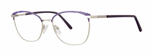 Genevieve PERHAPS Eyeglasses, Purple/Silver