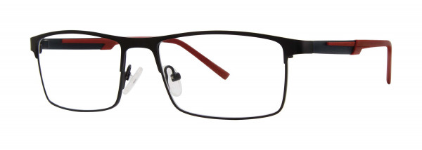 U Rock CHARACTER Eyeglasses, Matte Black/Navy/Brick