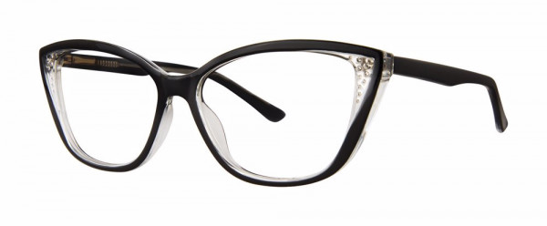 Modern Times ABROAD Eyeglasses, Black/Crystal