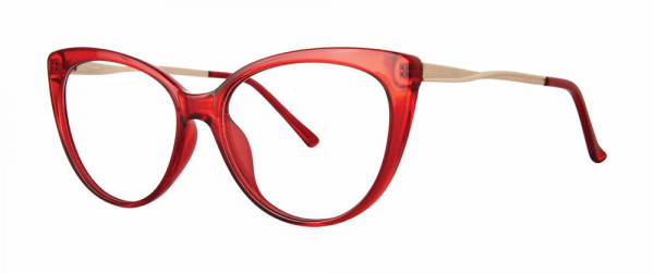 Modern Times DEARLY Eyeglasses, Red/Gold