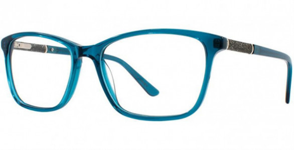 Adrienne Vittadini 1306 Eyeglasses, Teal/LGld