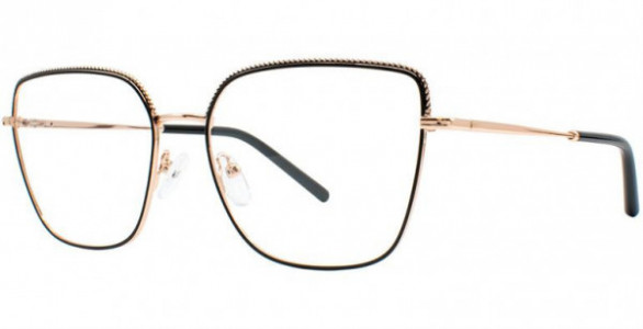 Cosmopolitan Colette Eyeglasses, Rose Gld/Blk
