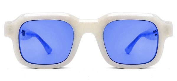 Thierry Lasry THIERRY LASRY X MIDNIGHT RODEO "VENDETTY" Sunglasses, White Bone Pattern