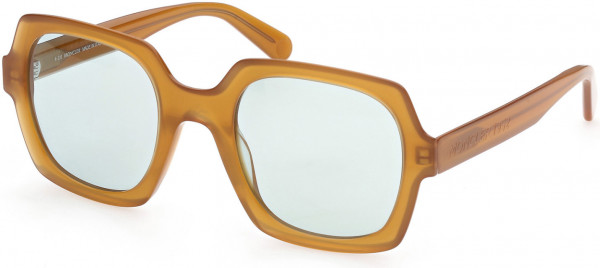 Moncler ML0203-P Sunglasses, 45N - Shiny Light Brown / Green