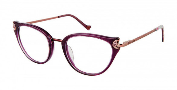 Betsey Johnson BET BLING Eyeglasses, purple
