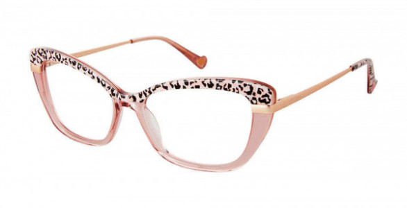 Betsey Johnson BET COOL CAT Eyeglasses, pink