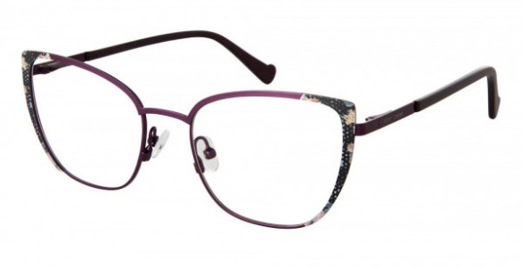 Betsey Johnson BET JOYFUL Eyeglasses, purple
