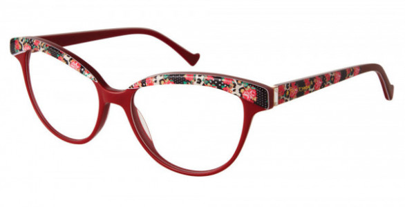 Betsey Johnson BET MADE YOU LOOK Eyeglasses, red