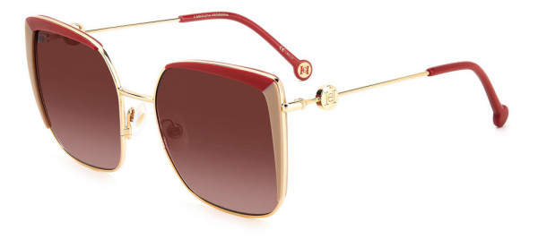 Carolina Herrera HER 0111/S Sunglasses, 0123 RED BEIGE