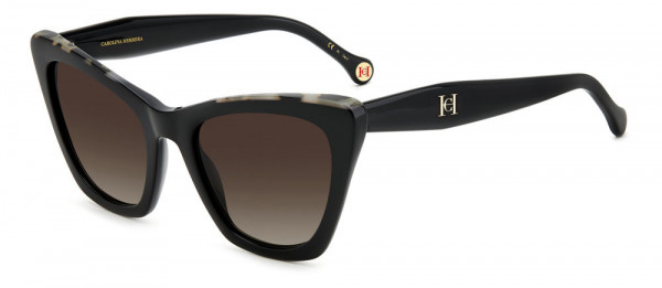 Carolina Herrera HER 0129/S Sunglasses, 0WR7 BLK HAVAN